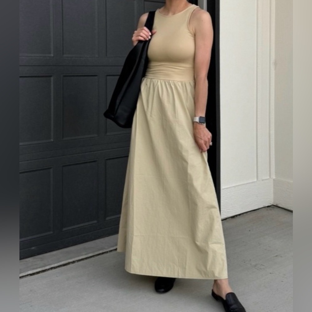 H&M Beige Maxi Dress